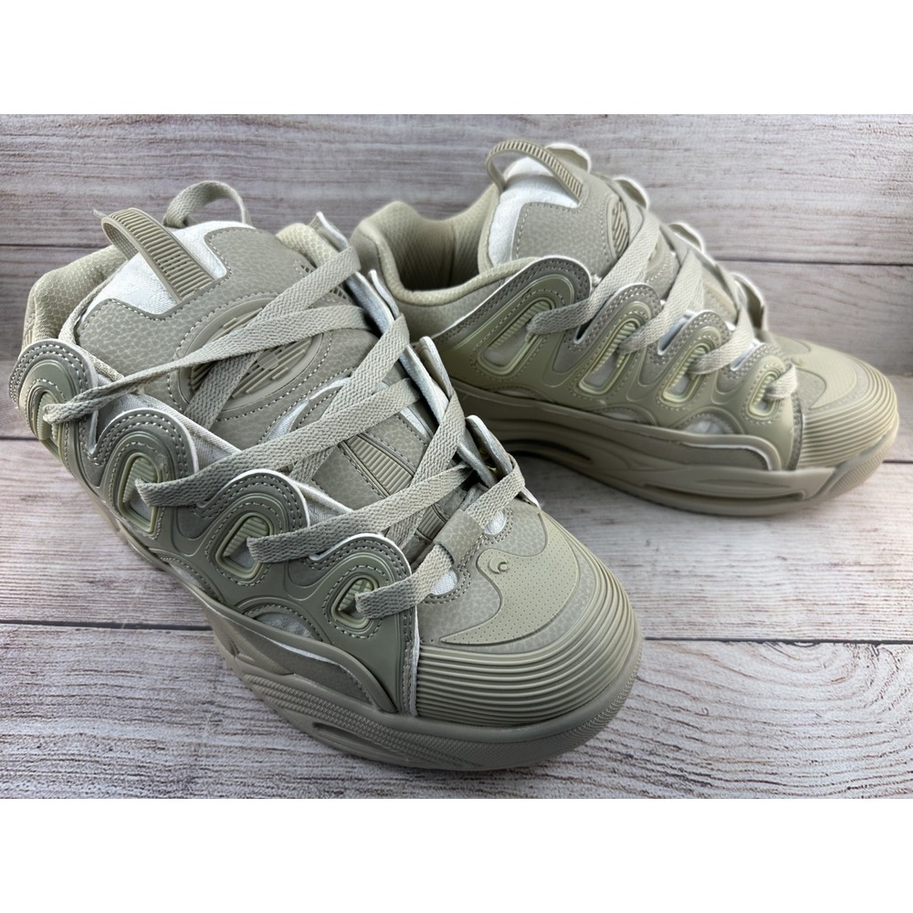 Osiris D3 2001 Men's Beige Synthetic Skate Inspired Sneakers Shoes Size 9.5